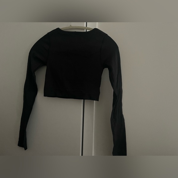 lululemon ebb to street long sleeve shirt black size 2 SOLD - Picture 5 of 13